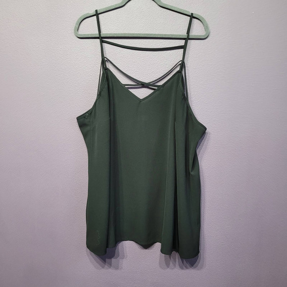 Modcloth 3x black flowy scrappy tank sleeveless top plus size club - Picture 1 of 6